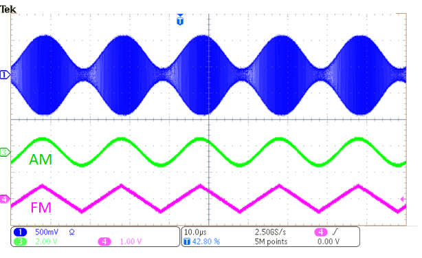 Example of simultaneous AM+FM